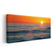 Ocean prints for wall capturing a tranquil sunset over rolling waves.