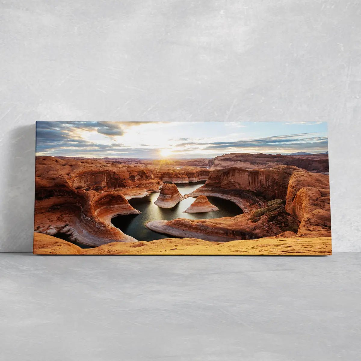 Premium framed Reflection Canyon artwork for home decor