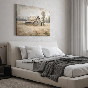 Stylish display of Rustic Farmhouse Wall Art Canvas 