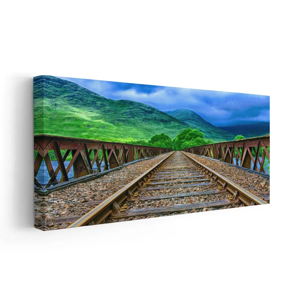 Mountain Railway Wall Art Canvas