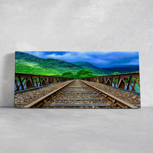 Mountain Railway Wall Art Canvas