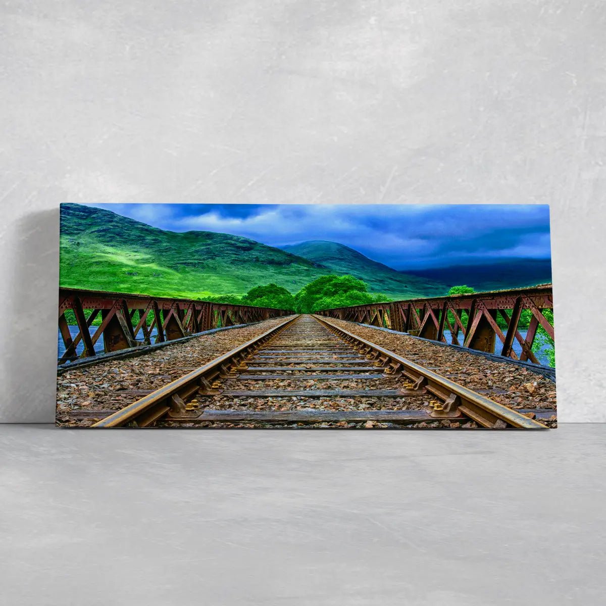 Mountain Railway Wall Art Canvas