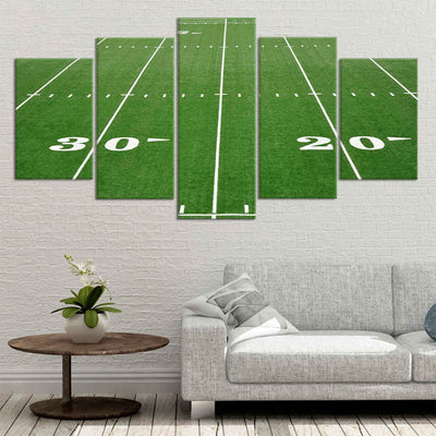 American Football Field Canvas Wall Art