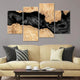 Abstract Black Lava Wall Art-Stunning Canvas Prints