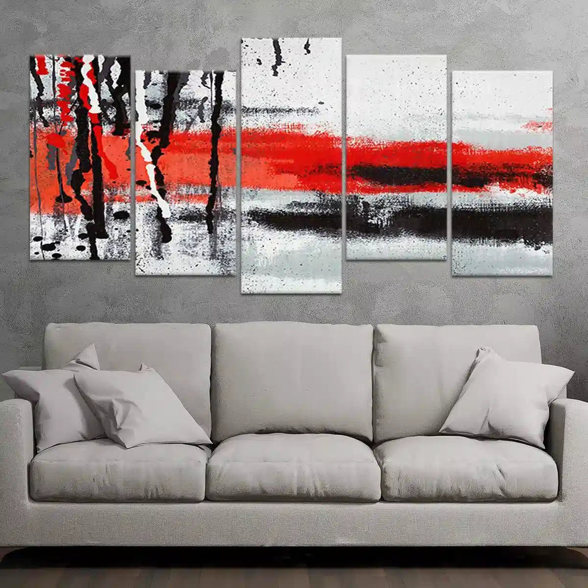 Dynamic Abstract Strokes Wall Art-Stunning Canvas Prints