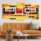 Vivid Orange and Black Wall Art-Stunning Canvas Prints
