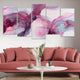 Pink and Purple Abstract Swirl Wall Art-Stunning Canvas Prints