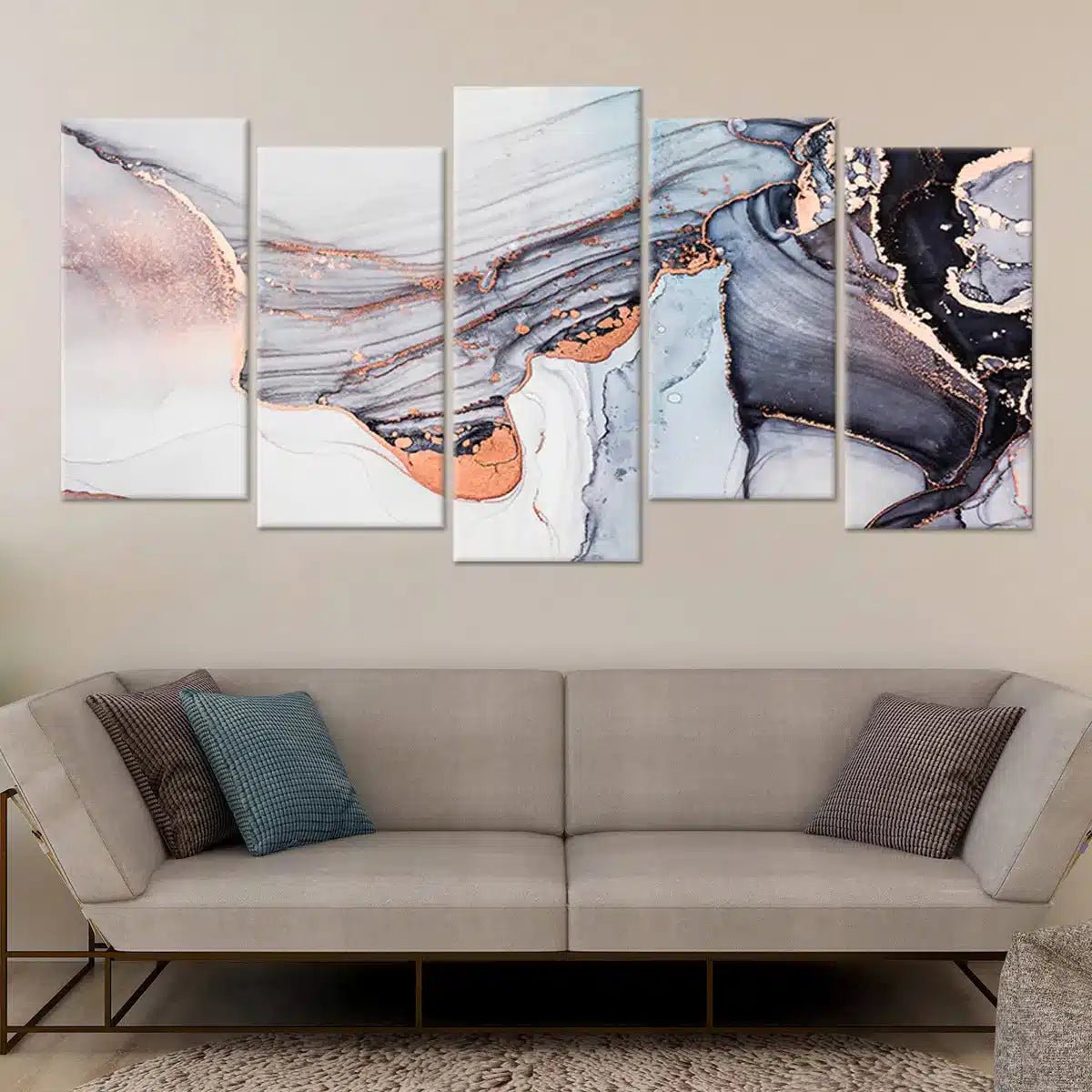 Abstract Cosmic Marble Wall Art For Living Room Wall-Stunning Canvas Prints
