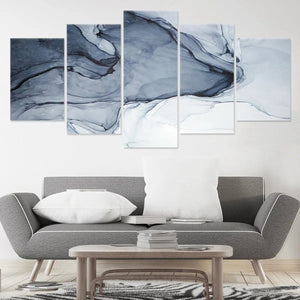 Black Ink Abstract Wall Art For Living Room Wall-Stunning Canvas Prints