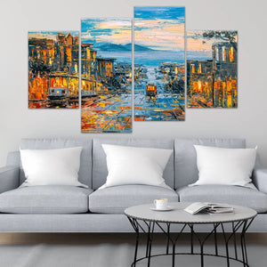 Abstract San Francisco Skyline Wall Art Canvas-Stunning Canvas Prints