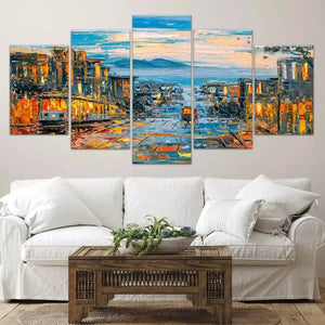 Abstract San Francisco Skyline Wall Art Canvas-Stunning Canvas Prints