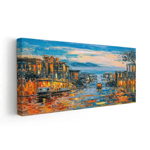 Abstract San Francisco Skyline Wall Art Canvas-Stunning Canvas Prints