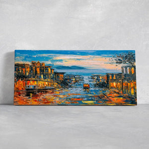 Abstract San Francisco Skyline Wall Art Canvas-Stunning Canvas Prints