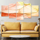 Abstract Sunset Waves Wall Art For Living Room-Stunning Canvas Prints