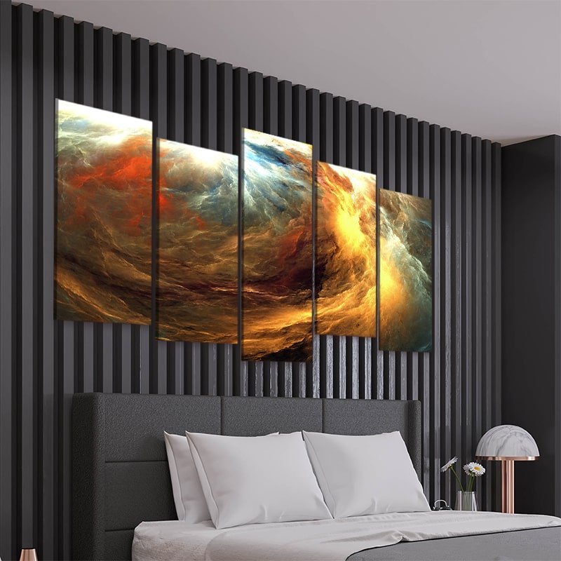 Large Colorful Abstract Storm Wall Art For Living Room Wall-Stunning Canvas Prints