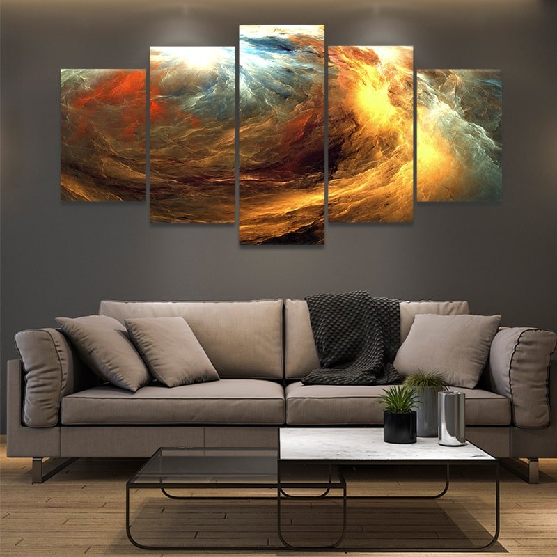Large Colorful Abstract Storm Wall Art For Living Room Wall-Stunning Canvas Prints