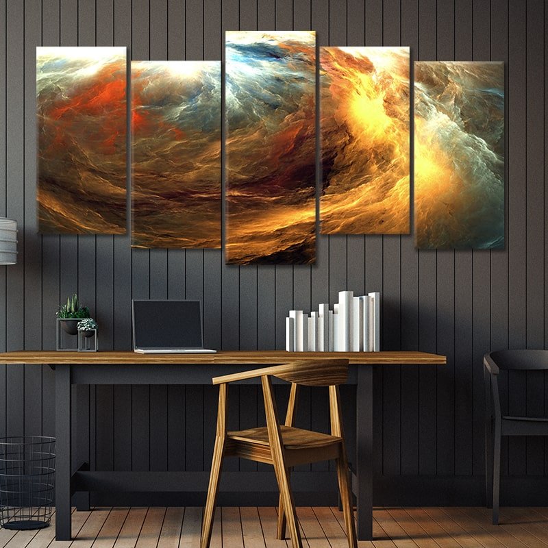 Large Colorful Abstract Storm Wall Art For Living Room Wall-Stunning Canvas Prints