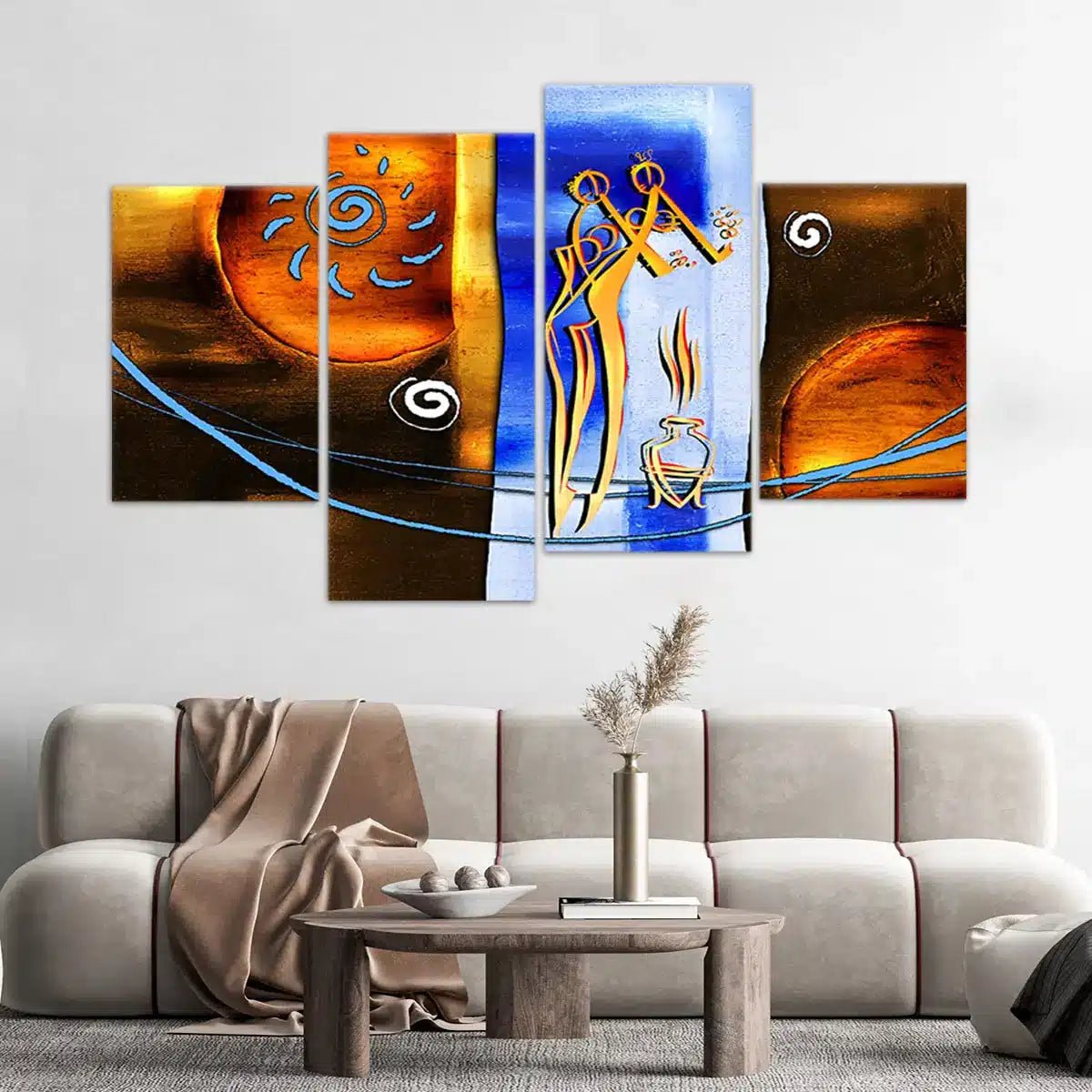 African Rhythm Abstract Wall Art-Stunning Canvas Prints