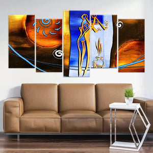 African Rhythm Abstract Wall Art-Stunning Canvas Prints