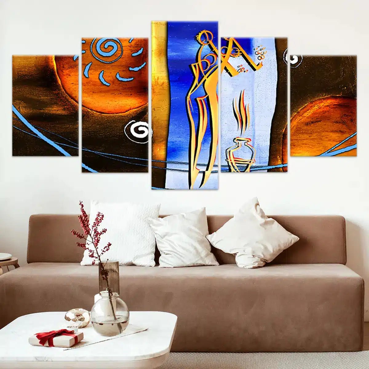 African Rhythm Abstract Wall Art-Stunning Canvas Prints