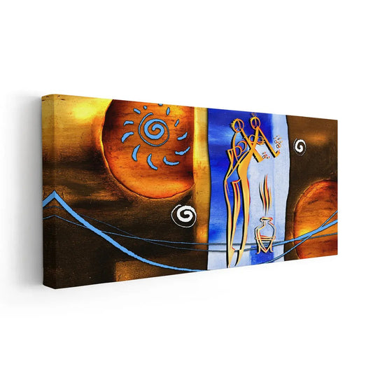 African Rhythm Abstract Wall Art-Stunning Canvas Prints