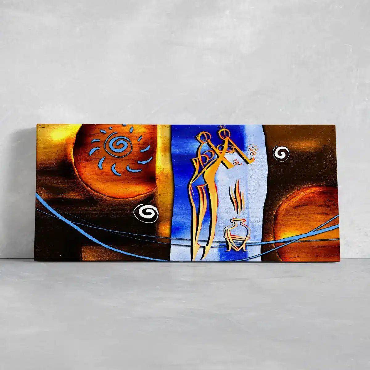 African Rhythm Abstract Wall Art-Stunning Canvas Prints