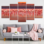 Pink Flamingos Wall Art-Stunning Canvas Prints