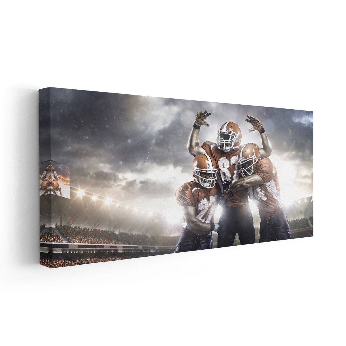 Football Team Victory Canvas Wall Art