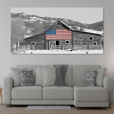 American Flag Barn Wall Art Set