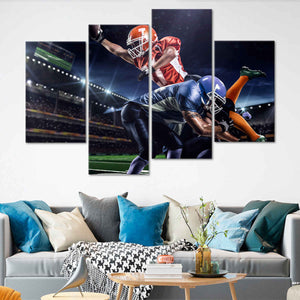 Football Players Wall Art Canvas Print-Stunning Canvas Prints
