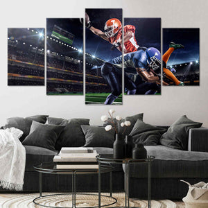 Football Players Wall Art Canvas Print-Stunning Canvas Prints