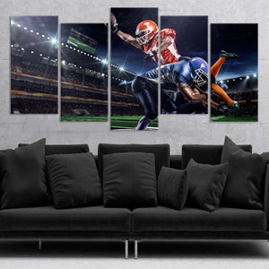 Football Players Wall Art Canvas Print-Stunning Canvas Prints