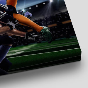 Football Players Wall Art Canvas Print-Stunning Canvas Prints