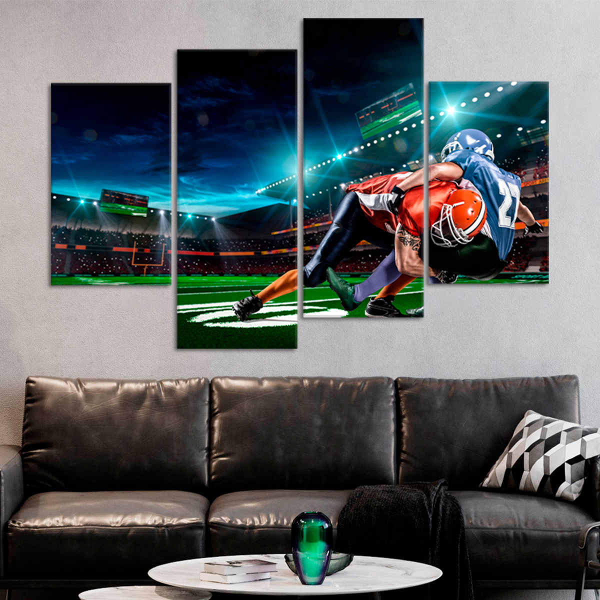 Football Tackle Wall Art Canvas Print-Stunning Canvas Prints