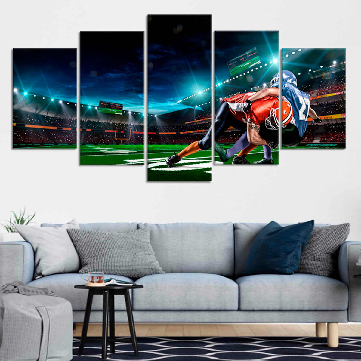 Football Tackle Wall Art Canvas Print-Stunning Canvas Prints
