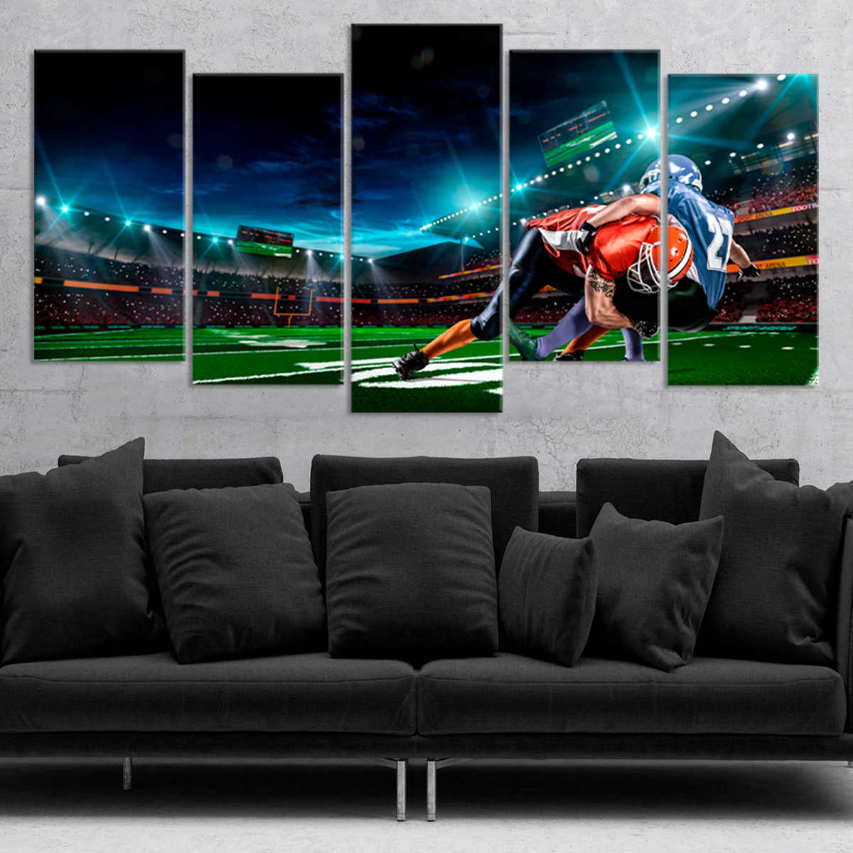 Football Tackle Wall Art Canvas Print-Stunning Canvas Prints