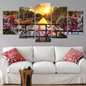 Amsterdam Bikes Wall Art Canvas Print-Stunning Canvas Prints
