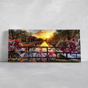 Amsterdam Bikes Wall Art Canvas Print-Stunning Canvas Prints