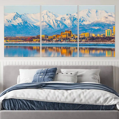 Anchorage Skyline Alaska Wall Art-Stunning Canvas Prints