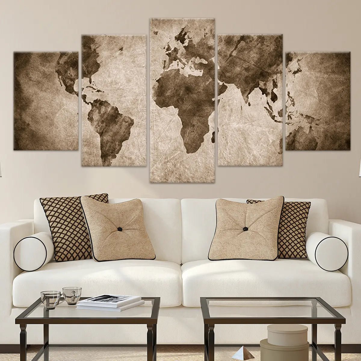 Ancient World Map Wall Art Canvas Print-Stunning Canvas Prints