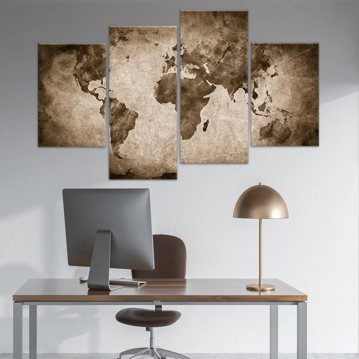 Ancient World Map Wall Art Canvas Print-Stunning Canvas Prints