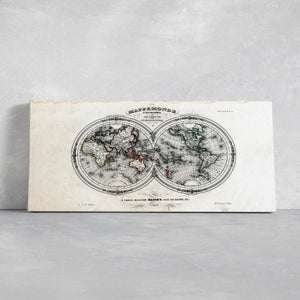 Antique World Map Wall Art Canvas Print-Stunning Canvas Prints