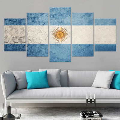 Argentina Flag Wall Art-Stunning Canvas Prints