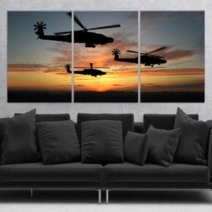 AH-64 Apache Helicopters Wall Art Canvas Print-Stunning Canvas Prints