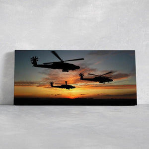 AH-64 Apache Helicopters Wall Art Canvas Print-Stunning Canvas Prints