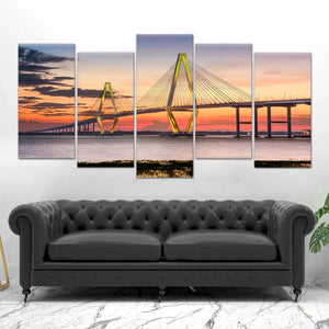 Arthur Ravenel Bridge Wall Art Canvas-Stunning Canvas Prints