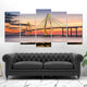 Arthur Ravenel Bridge Wall Art Canvas-Stunning Canvas Prints