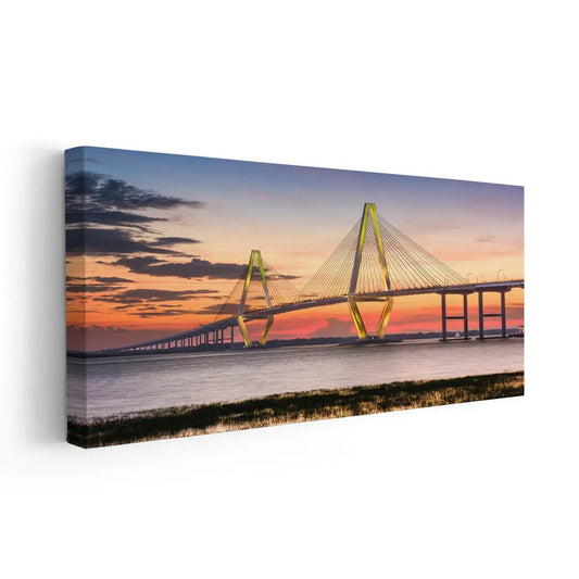 Arthur Ravenel Bridge Wall Art Canvas-Stunning Canvas Prints