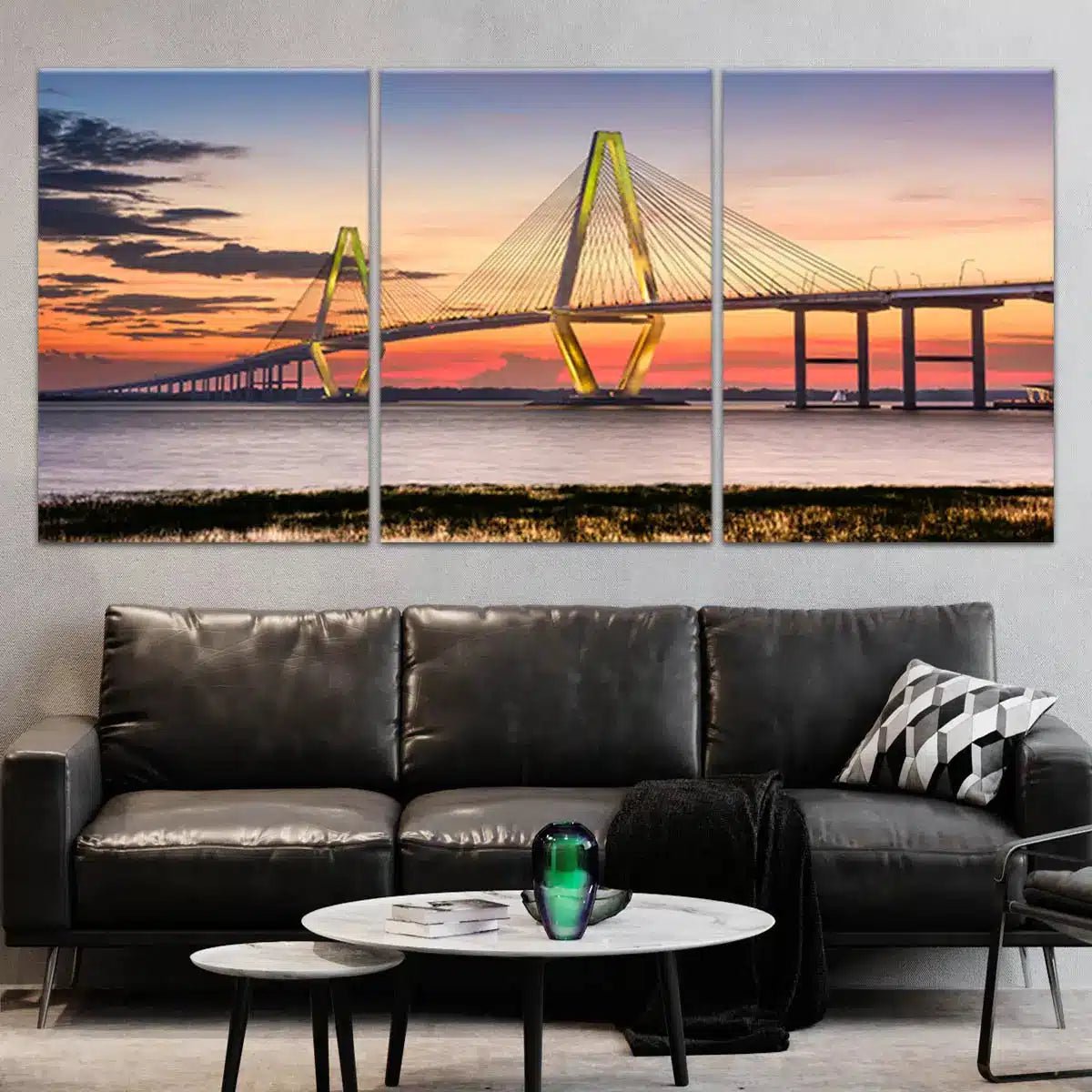 Arthur Ravenel Bridge Wall Art Canvas-Stunning Canvas Prints