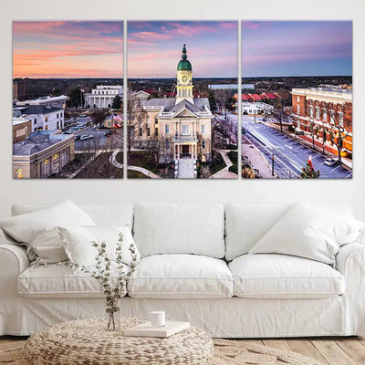 Athens Georgia Skyline Wall Art-Stunning Canvas Prints